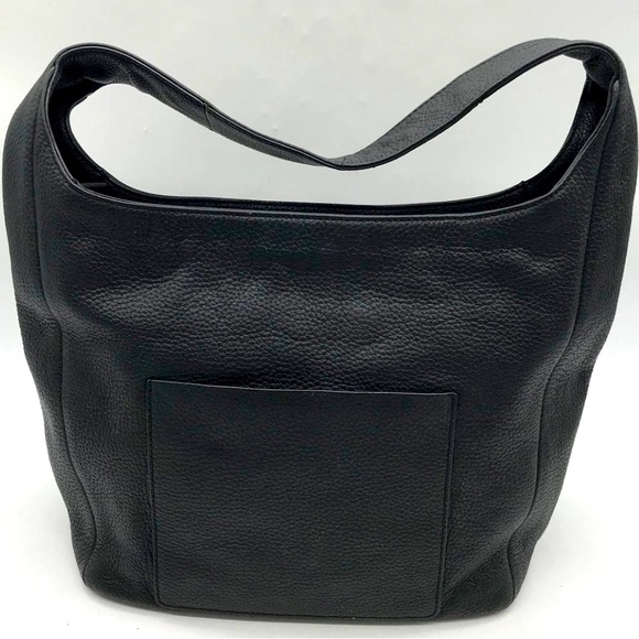 MICHAEL Michael Kors Handbags - Michael Kors, pebble, leather, black shoulder bag, gold hardware, zipper closure